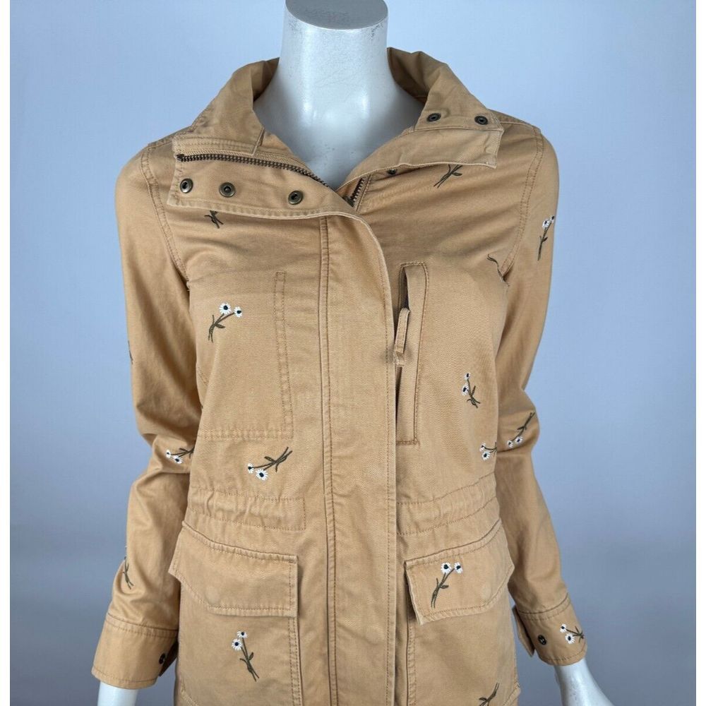 Madewell Embroidered Passage Jacket Women XS EUC $168 Pockets Cotton Full Zip - Picture 11 of 16